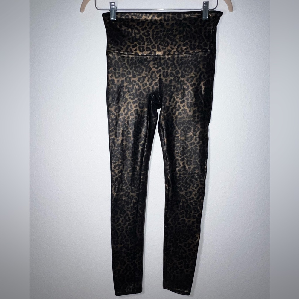 Faux leather cheetah print